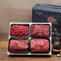 [안동한우정] 1등급 한우 정육 선물세트 1호(400g x 4)1.6k