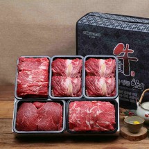 [안동한우정] 1등급 한우 구이 정육혼합 선물세트 7호(300g x 5)1.5k