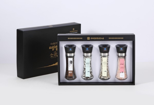 [더건강한신안소금]오뉴월신안땡볕소금(간수제거)알뜰4종2호4SET-2호