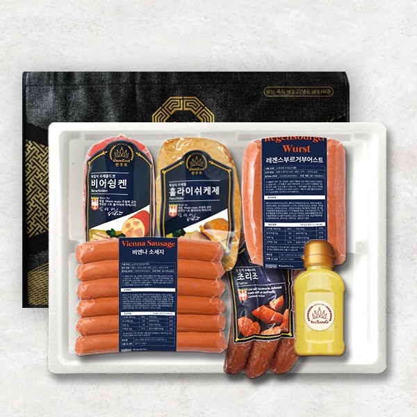 [브라이트데이 X 퀸주트] 독일스타일 프리미엄 수제햄 선물세트 2호(소스 증정)
