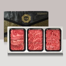 [브라이트데이] 1+등급 한우 900g 선물세트(등심300g + 채끝300g + 불고기300g)