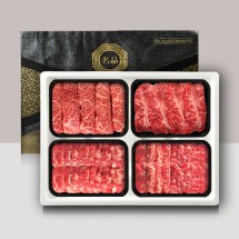 [브라이트데이] 1등급 미경산한우 구이용 1.2kg 선물세트(살치살/부채살/업진살/치마살)