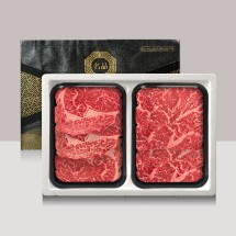 [브라이트데이] 1등급 미경산한우 구이용 600g 선물세트(등심300g + 채끝300g)