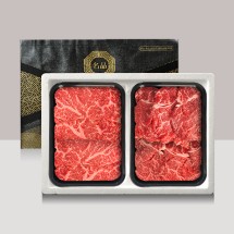[브라이트데이] 1등급 미경산한우 구이용 600g 선물세트(채끝300g + 안심300g)