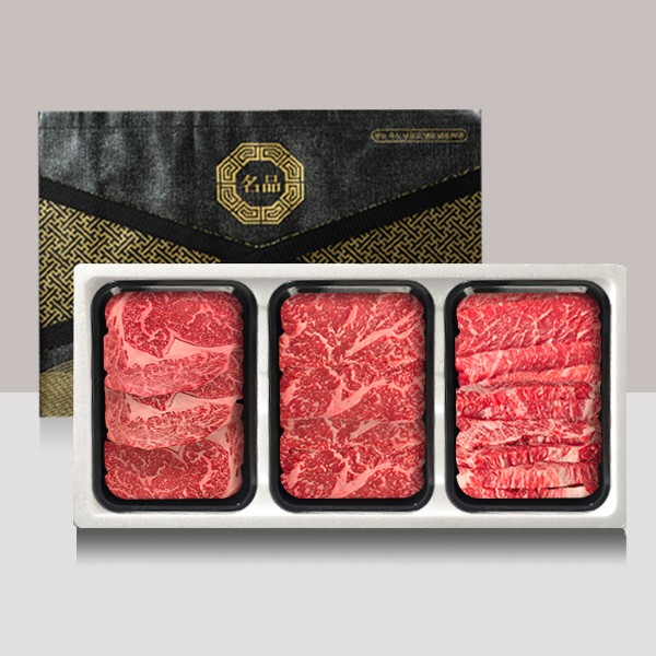 [브라이트데이] 1등급 암소 농협안심한우 구이용 1.6kg 선물세트(등심500g + 채끝500g + 특수600g)