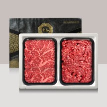 [브라이트데이] 1등급 암소 농협안심한우 구이용 1kg 선물세트(채끝500g + 불고기500g)