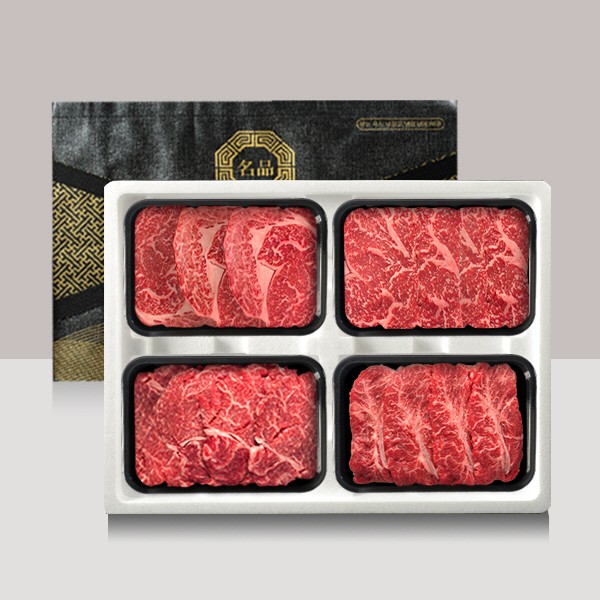 [브라이트데이] 1등급 암소 농협안심한우 구이용 2kg 선물세트(등심/채끝/안심/부채살)