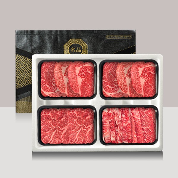 [브라이트데이] 1등급 한우 구이용 1kg 선물세트(등심500g + 채끝250g + 특수250g)