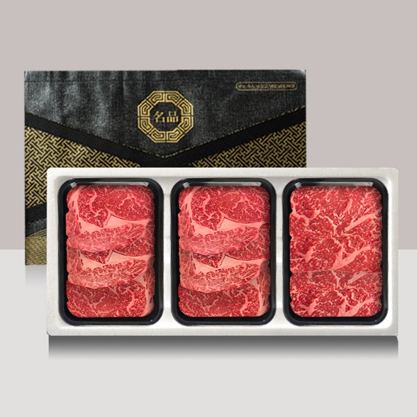 [브라이트데이] 1등급 한우 구이용 900g 선물세트(등심600g + 채끝300g)