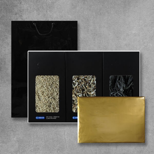 [브라이트데이] 건어물 선물세트(자멸100g + 중멸100g + 미역50g)