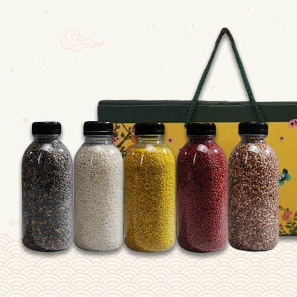 [브라이트데이] 국내산 혼합곡 5종 선물세트(검정보리+찹쌀+강황찰보리+홍국찰보리+찰수수)