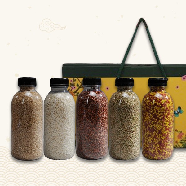 [브라이트데이] 국내산 혼합곡 5종 선물세트(현미+찹쌀+찰홍미+찰녹미+강황홍국쌀)