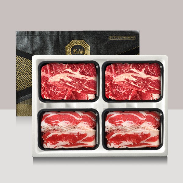 [브라이트데이] 미국산 초이스 구이용 800g 선물세트(등심400g + 우삼겹400g)