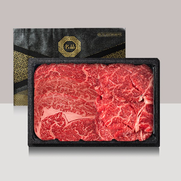 [브라이트데이] 암소 농협안심한우 구이용 1kg 선물세트(등심600g + 안심400g)