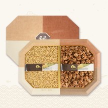 [브라이트데이] 팔각 국내산 견과 선물세트(통호두430g + 백잣350g)