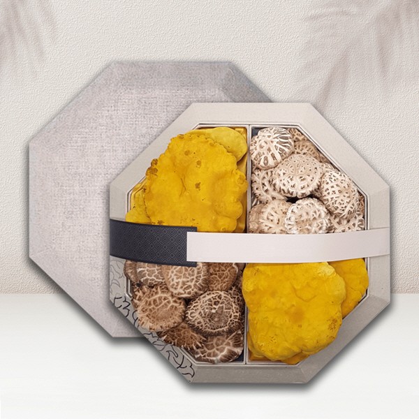 [브라이트데이] 프리미엄 국내산 버섯 선물세트(백화고120g + 흑화고110g + 상황버섯100g)