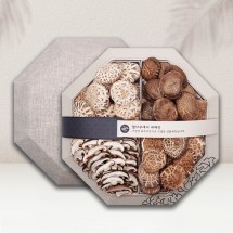 [브라이트데이] 프리미엄 국내산 버섯 선물세트(백화고130g + 흑화고120g + 동고120g + 표고채100g)