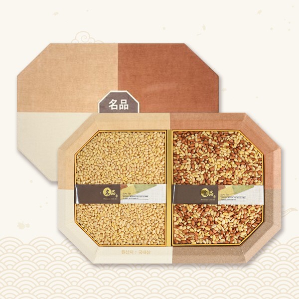 [브라이트데이] 필각 국내산 견과 선물세트(황잣350g + 백잣350g)