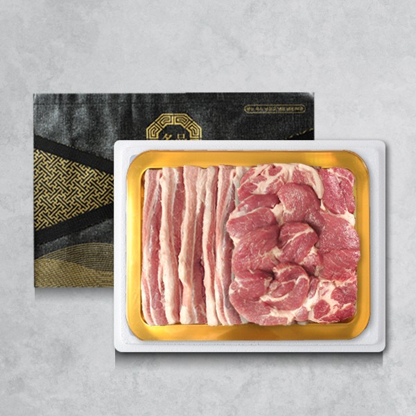 [브라이트데이] 한돈 1.2kg 선물세트(삼겹살800g + 목살400g)