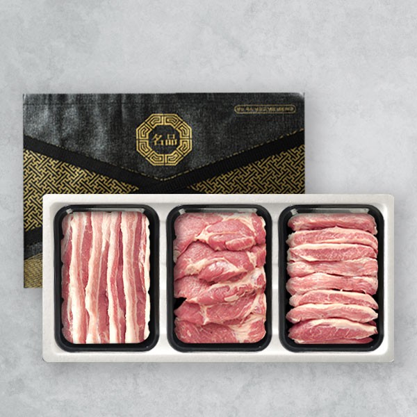 [브라이트데이] 한돈 1.3kg 선물세트(삼겹살500g + 목살500g + 항정살300g)