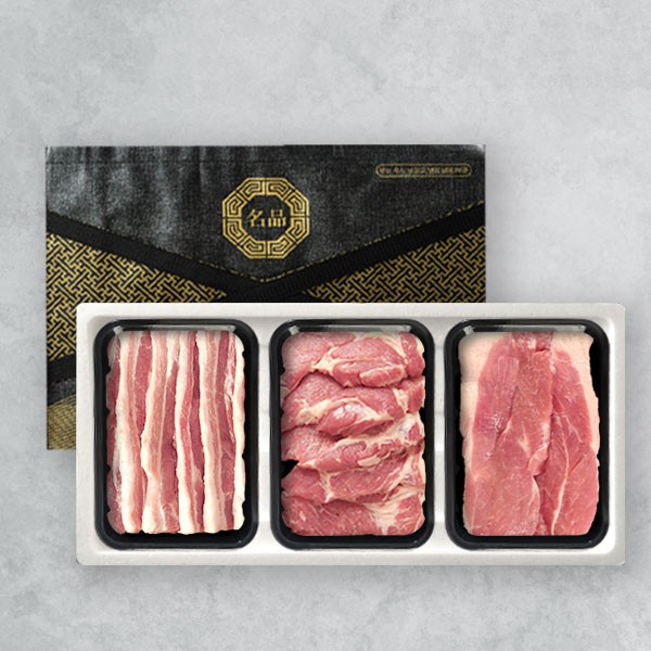 [브라이트데이] 한돈 1.5kg 선물세트(삼겹살300g + 목살600g + 불고기600g)