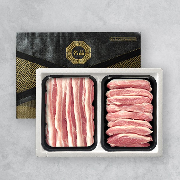 [브라이트데이] 한돈 800g 선물세트(삼겹살500g + 항정살300g)