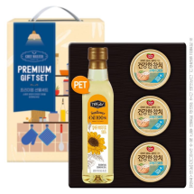 탑셰프페트 해바라기유 동원참치3P 추석 선물세트