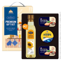 탑셰프페트 해바라기유 사조참치 라이트팜2P 추석 선물세트