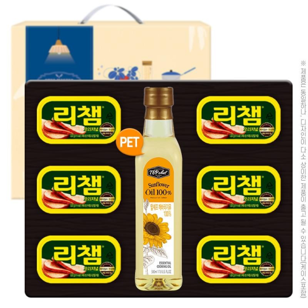 탑셰프페트 해바라기유 동원리챔6P 추석 선물세트