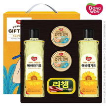 동원 오일혼합세트2-2-1호 추석 선물세트 (동원해바라기유2개,참치2개,리챔1개)