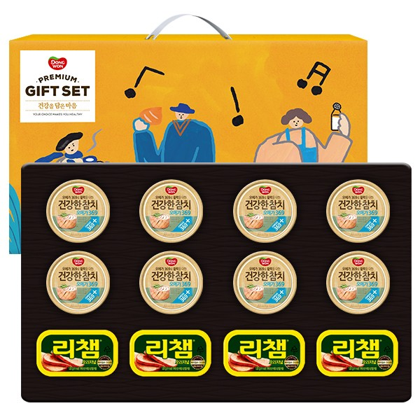 동원 혼합세트8-4호 추석 선물세트 (참치8개,리챔4개)