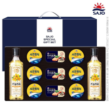 사조 오일혼합세트2-6-3호 추석 선물세트 (해표카놀라유2개,참치6개,라이트팜3개)