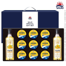 사조 오일혼합세트2-9호 추석 선물세트 (해표카놀라유2개,참치9개)