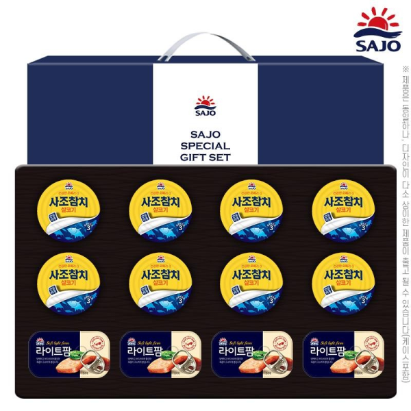 사조 혼합세트8-4호 추석 선물세트 (참치8개,라이트팜4개)