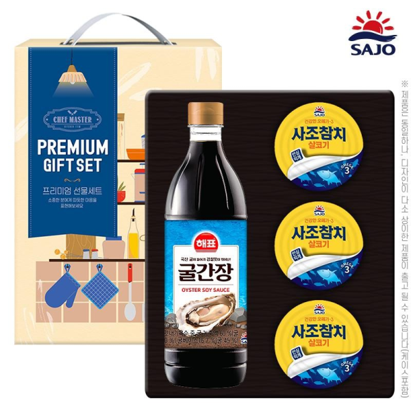 사조 간장혼합세트3-1호 추석 선물세트 (참치3개,굴간장)
