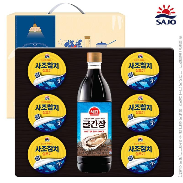 사조 간장혼합세트6-1호 추석 선물세트 (참치6개,굴간장)