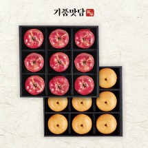 [기품맛담] 명품 사과&배 선물세트 4호 총 9kg (사과9입+배9입)총 2박스