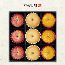 [기품맛담] 명품산지 3종 과일혼합 선물세트 1호 (사과3입/배3입/황금향3입 총 3.7kg)