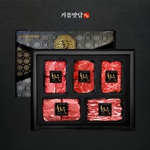 [기품맛담] 1++ 숙성한우 VVIP세트 5호 2.5kg (꽃5/안5/채5/갈5/살5)