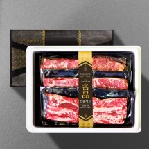 [기품맛담] 블랙앵거스 탑초이스 스페셜 명품구이1.2kg 선물세트 4호(살4/갈4/부4)