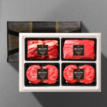 1+ 숙성한우특선 구이 1.6kg 혼합 선물세트4호 (꽃3/불/4/불4/국4)