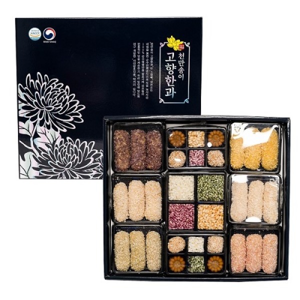 [천만송이] 국화 한과 선물세트 1단구성 225g