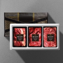 1+ 숙성한우특선 구이 900g 선물세트4호 (꽃3/안3/채3)
