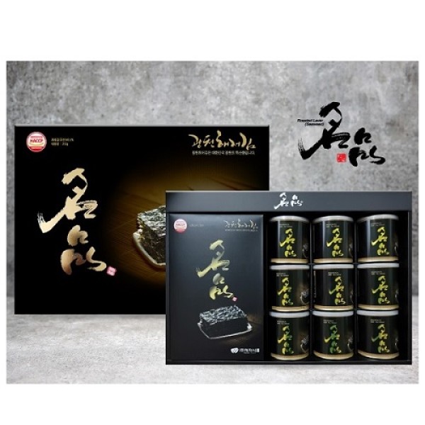 [광천김] 명품 선물세트4-9호 [명품전장23g*4봉.명품캔30g*9개]