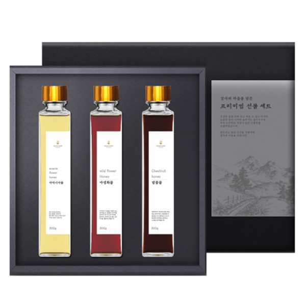 [지리산산사람농원] 국내산 프리미엄 꿀 3종 세트