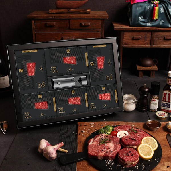 [한우애명작] VVIP 숙성한우 투뿔 N0.9 프레스티지 B세트