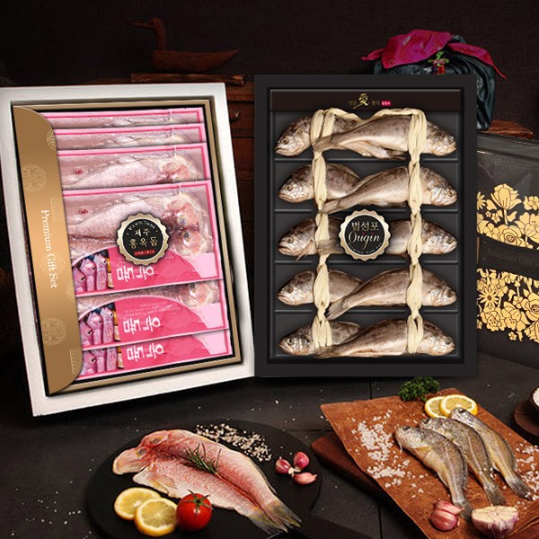 [애명작컬렉션] VIP 제주홍옥돔&영광참굴비 프리미엄 특선(2단)