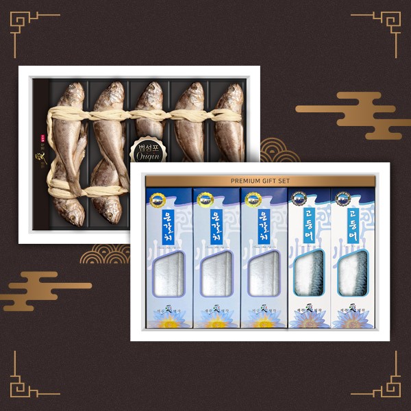 [애명작컬렉션] VIP 프리미엄 구이생선 3종 콜라보 더블세트 A(굴비,갈치,고등어)