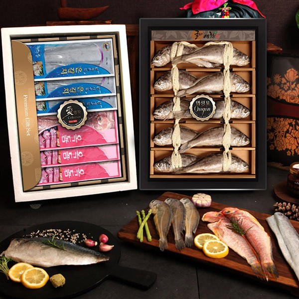 [애명작컬렉션] 대표 인기수산 3종 특선1호(2단/굴비,갈치,옥돔)