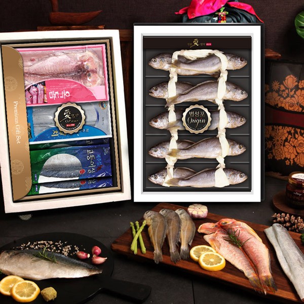 [애명작컬렉션] 인기생선(4종) 스페셜(2단/굴비,갈치,옥돔,고등어)